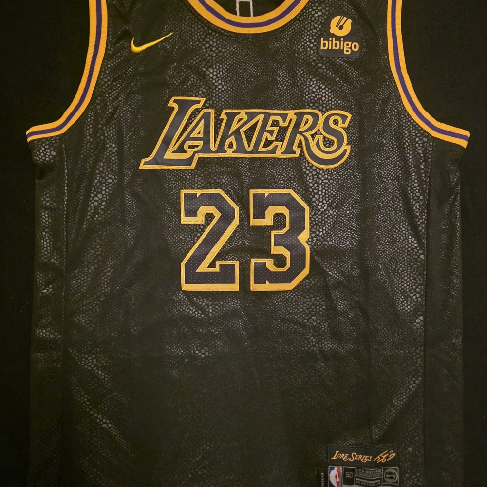 LeBron James Lakers Jersey In Black Size 50